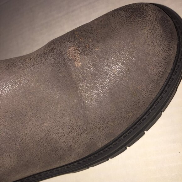 Ladie's Brown MOTO Brady Work Boots NICE Ankle Height with Buckles 7M - Picture 5 of 9